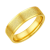 Bevelled Edge Yellow Gold Wedding Band – 9mm