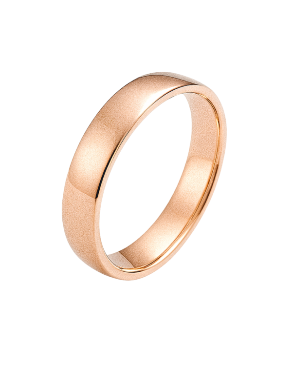 Classic Matte Rose Gold Wedding Band – 4mm