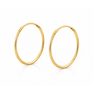 9K Yellow Gold Sleeper Earrings