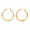 9K Yellow Gold Twisted Hoop Earrings