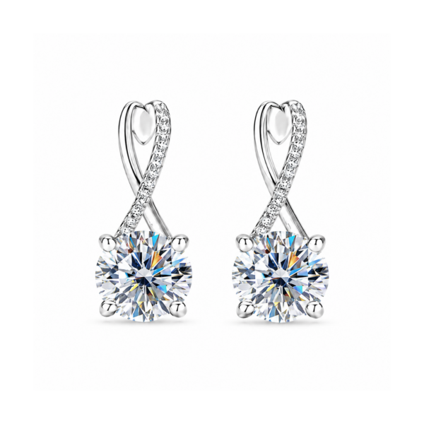 Infinity Huggies – 2 × 0.30ct Natural