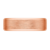 Bevelled Edge Rose Gold Wedding Band – 9mm