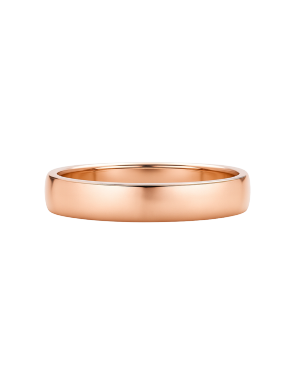 Classic Matte Rose Gold Wedding Band – 4mm