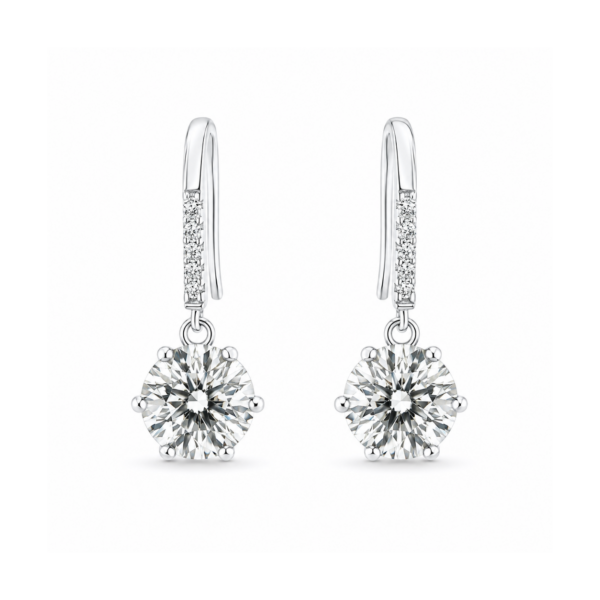 Diamond Drop Earrings – 2 × 1.00ct Lab-Grown