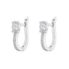 Diamond Channel Huggies – 2 × 1.00ct Lab-Grown
