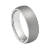 Two-Tone Brushed White Gold Wedding Band – 9mm
