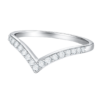 Natural Wishbone Diamond Wedding Band – 1.3mm Diamonds