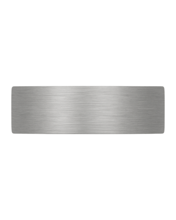 Two-Tone Brushed White Gold Wedding Band – 9mm