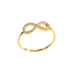 Natural Diamond Infinity Ring