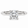 0.30ct Natural Cushion Classic Solitaire Engagement Ring