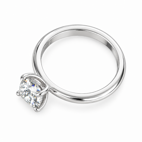 0.30ct Natural Cushion Classic Solitaire Engagement Ring