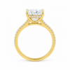 1.00ct Lab-Grown Cushion Hidden Halo Engagement Ring