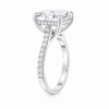 2.00ct Lab-Grown Cushion Hidden Halo Engagement Ring