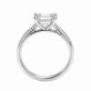 2.00ct Lab-Grown Emerald Classic Side Stone Engagement Ring