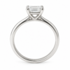 0.30ct Natural Emerald Classic Solitaire Engagement Ring