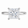 0.30ct Natural Princess Classic Solitaire Engagement Ring