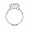 2.00ct Lab-Grown Emerald Classic Halo Engagement Ring