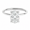0.30ct Natural Oval Classic Solitaire Engagement Ring