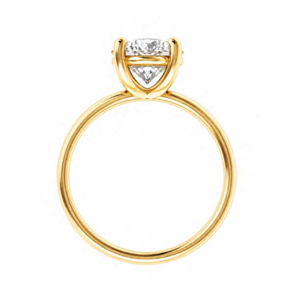 0.50ct Natural Oval Classic Solitaire Engagement Ring