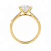1.00ct Lab-Grown Oval Side Stone Engagement Ring