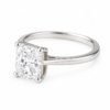 0.30ct Natural Radiant Classic Solitaire Engagement Ring