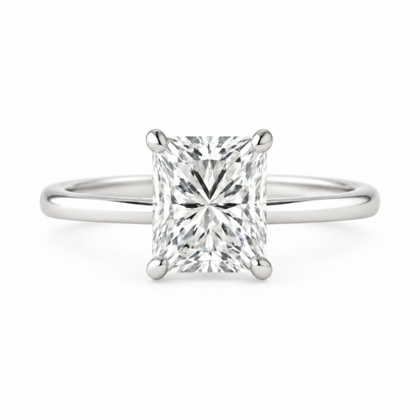 2.00ct Lab-Grown Radiant Hidden Halo Engagement Ring