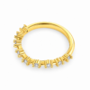 Lab-Grown Four Prong Closed Gallery Wedding Band – 2mm Diamonds