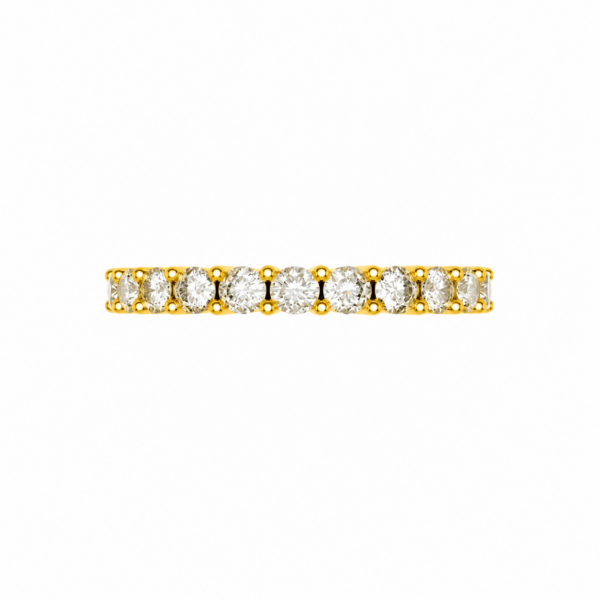 Lab-Grown Half Eternity Closed Gallery Wedding Band – 3.7mm Diamonds