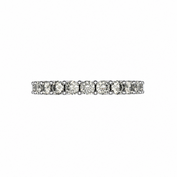 Lab-Grown Half Eternity Gallery Wedding Band – 3.4mm Diamonds