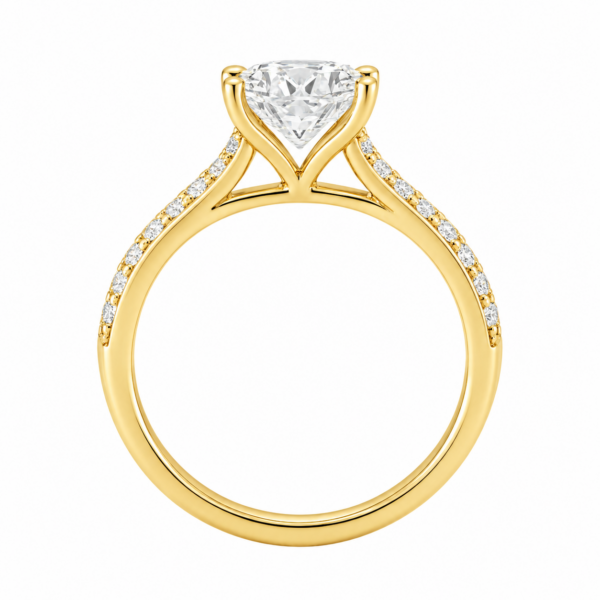 1.00ct Lab-Grown Round Brilliant Classic Side Stone