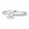 0.50ct Natural Round Brilliant Hidden Halo