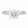 0.50ct Natural Round Brilliant Hidden Halo