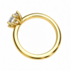 0.50ct Natural Round Brilliant Six-Claw Heart Solitaire