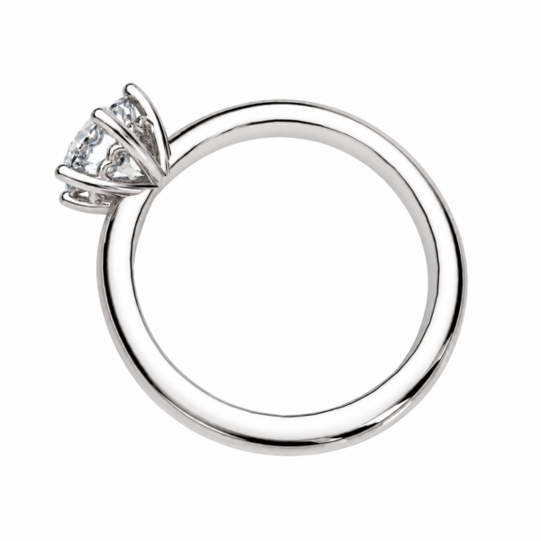 3.00ct Lab-Grown Round Brilliant Six-Claw Heart Solitaire