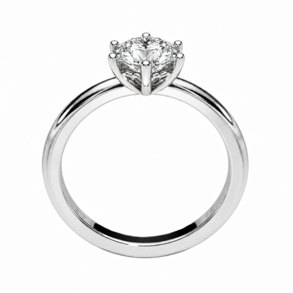 3.00ct Lab-Grown Round Brilliant Six-Claw Heart Solitaire