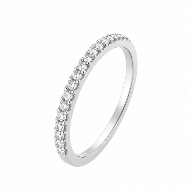 Lab-Grown Classic Half Eternity Wedding Band – 2.3mm Diamonds