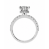 0.50ct Natural Pear Hidden Halo Engagement Ring