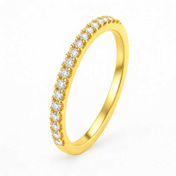 Lab-Grown Classic Half Eternity Wedding Band – 1.8mm Diamonds