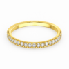 Lab-Grown Classic Half Eternity Wedding Band – 1.8mm Diamonds
